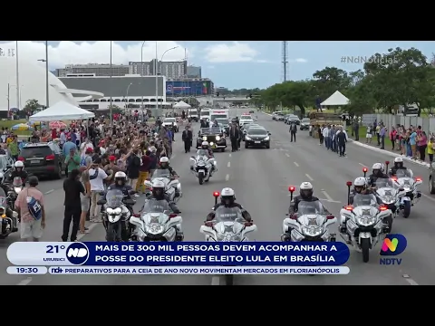 Mais de 300 mil pessoas devem acompanhar a posse do presidente eleito Lula em Brasília