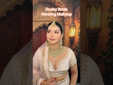 Bridal Makeup on Beautiful Dusky Bride #shorts #mua #indianbride