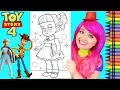 Coloring Toy Story 4 Gabby Gabby GIANT Disney Coloring Page Crayola Crayons KiMMi THE CLOWN