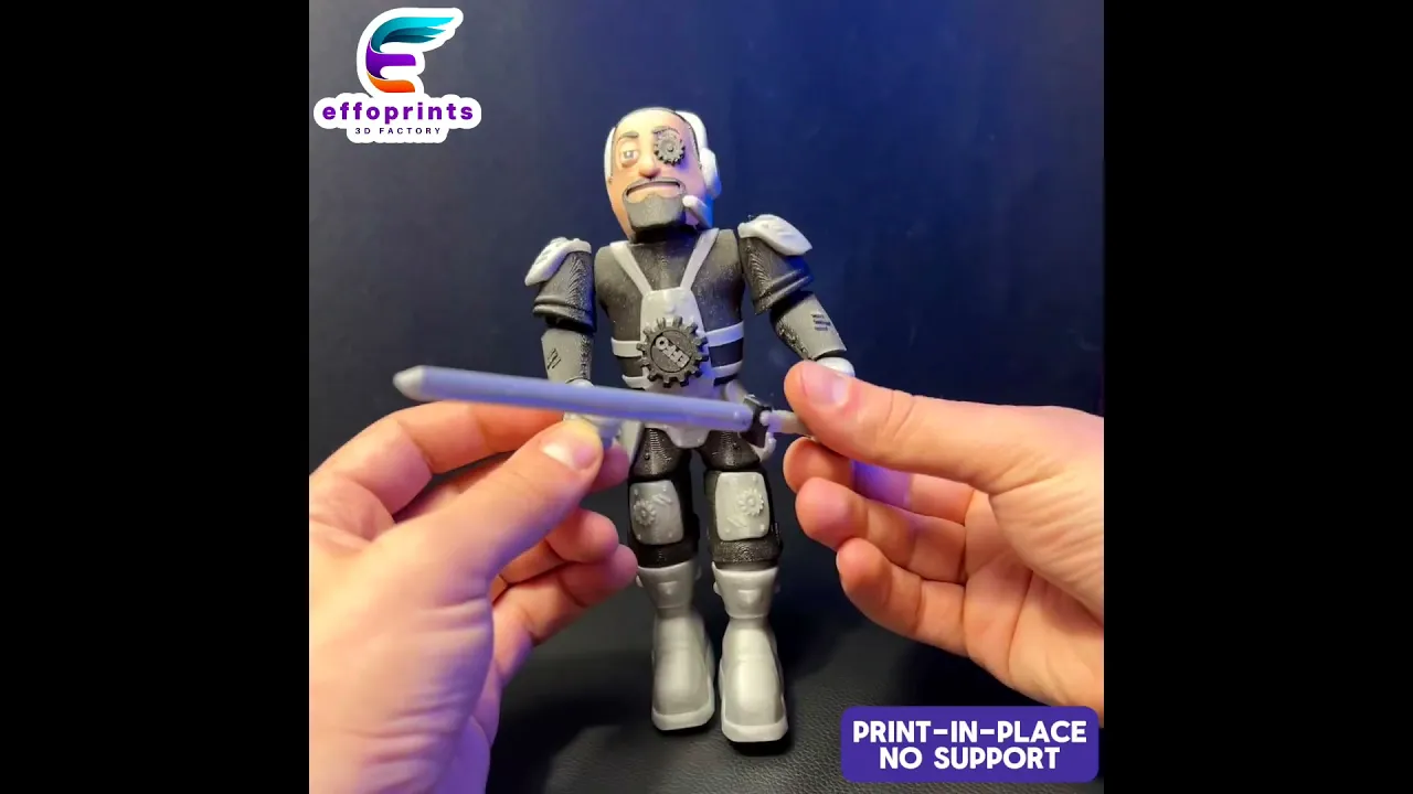 Flexi Cyber Galaxy Knight - Print In Place