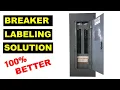 Electrical Breaker Panel Labeling Solution