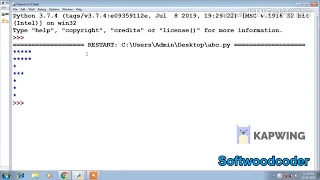Python Pattern program - Print Alphabet F Using Star