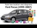 Fuse box location and diagrams Ford Focus 1999-2007