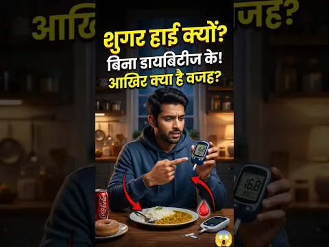 डायबिटीज़ नहीं है फिर भी ब्लड शुगर हाई क्यों? सच जानिए! #facts #healthfacts #factshorts #shorts