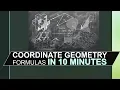 COORDINATE GEOMETRY IN 10 MINS FORMULAS OF 2D COORDINATE GEOMETRY