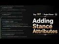 Day 307 Project Rance Adding Stance Attributes TBS