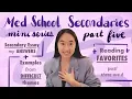 Med School Secondaries 6 EXAMPLES of SECONDARY Essay ANSWERS READING My FAVORITES