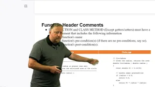 Function Header Comments