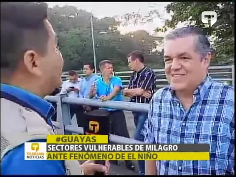 Sectores vulnerables de Milagro ante fenómeno de El Niño