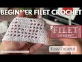 How to filet crochet I ABSOLUTE BEGINNER I Stardust Crochet