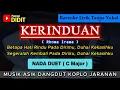 KERINDUAN - Karaoke Nada DUET Pria Wanita ( Rhoma Irama ) Dangdut Koplo Jaranan