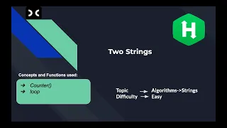 Two Strings HackerRank Algorithms Strings Interview