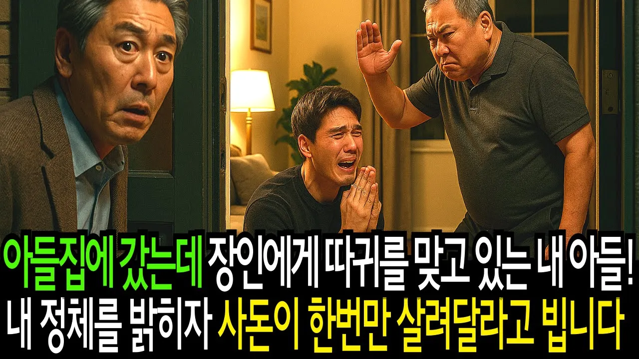 Outline Video 아들집에 갔는데 장인에게 따귀를 맞고 있는 내 아들, 내 정체를 밝히자 사돈이 한번만 살려달라고 빕니다