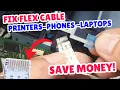 Fixing Damaged Flex Cable Works for Printers Phones Laptops More