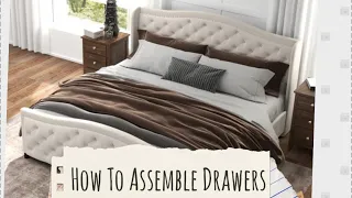 How to assemble drawers for Wayfair platform bed