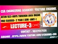 OOPS THROUGH JAVA-CSE - R22 II-I SEM -UNIT-I-LECTURE-3-CSR ENGINEERING ACADEMY