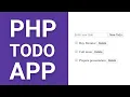 Todo app with PHP
