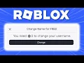 How to Get a FREE Username Change on Roblox