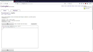 Functional-1 math1 JavaTutorial codingbat com