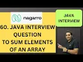 60 Java Program To Sum Elements of Array Java Interview Questions RD Technical Learning