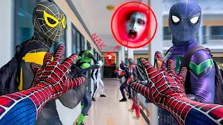 7 Bros Spider-Man Meet Nak Serbian Dancing at the Abandoned School (POV vs Sad Story)