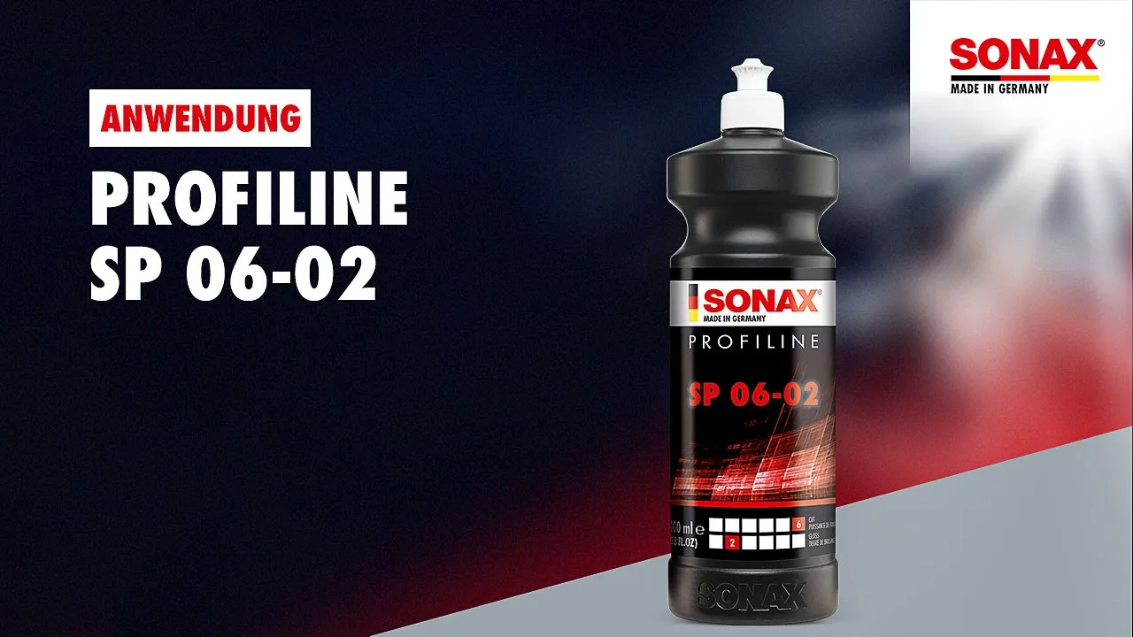 Anwendung SONAX PROFILINE SP 06-02 + SONAX PROFILINE FS 05-04 + SONAX PROFILINE NP 03-06