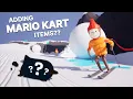 I added Mario Kart style items to my multiplayer skiing game Devlog 2