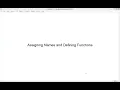 Mathematica intro Assigning Names and Defining Functions