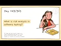 What is risk analysis in software testing