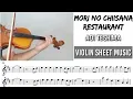 Mori No Chiisana Restaurant - Aoi Teshima || Violin Sheet Music