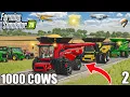 Download Lagu FARMERS COME TOGETHER for INSANE CORN HARVEST | 1000 COWS Farm | Farming Simulator 25 - Ep2