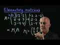 Elementary matrices Lecture 13 Matrix Algebra for Engineers