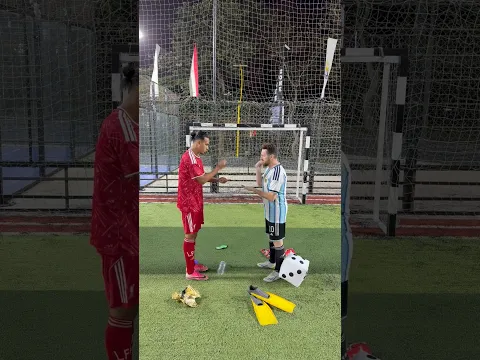 تحدي الاختيارات بزجاجة المياه|  فان دايك امام ميسي هتتصدم مين كسب 😳🔥