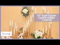 57 Gold Cluster Candle Holder Tutorial How to Setup eFavormart com