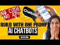 How To Create An AI Chatbot in Minutes No Coding 100 Free Tool Beginners Guide