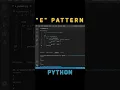 E Alphabet star pattern in python