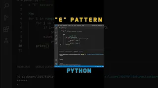E Alphabet star pattern in python