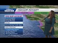 High surf advisory in place until Sunday along the coastline