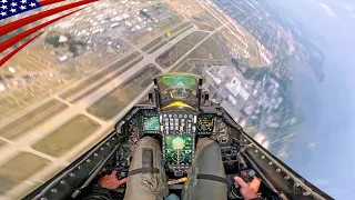 Inside the F-16 Viper as "Pull Up" Warnings Sound: Extreme Demo Flight