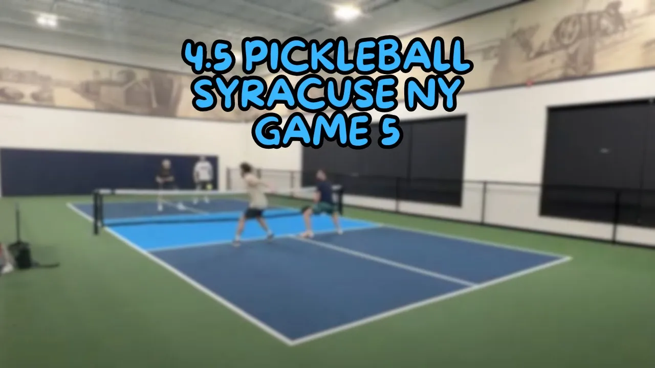 4.5 Pickleball - Syracuse NY - Erie Canal 1/13/25 - Game 5