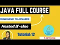 nested if-else statement in java conditional statements core java tutorial for beginners