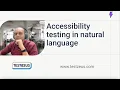 Accessibility Testing using AI Agents