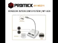 Window Intercom System - Mikrofon mic loket tiket Mic Kasir - Mic antrian kasir PROMICK Meeyi MY-A05