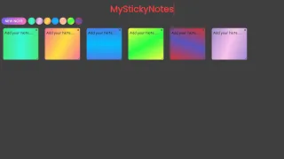 Sticky Notes App using JQuery