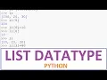 Python Tutorials - List Data Type in Python