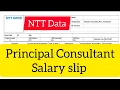 Principal Consultant Salary in NTT Data NTT Data Principal Consultant Salary Slip Private Jobs
