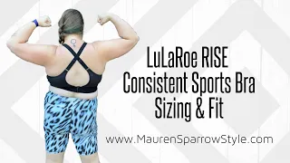 LuLaRoe Consistent Sizing Fit feel of this new zip-front sports bra especially for plus-size