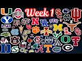 EVERY College Football game for Week 1 2026