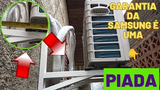 ar condicionado Samsung inverter tem a pior garantia do mercado | CUIDADO | absurdo suporte de 600mm