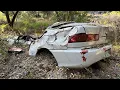 Acura Integra found crashed off California Hwy 74